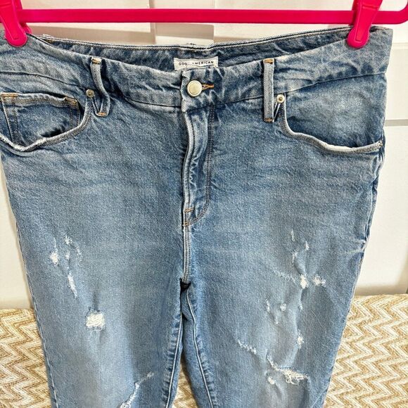 Good American The Weekender High Rise Loose Leg Jeans - Picture 2 of 6